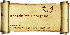 Kertész Georgina névjegykártya